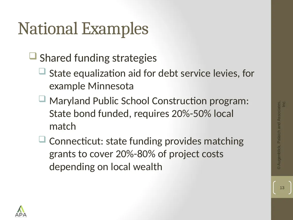 Funding School Capital Improvements: A National - slide 13 of 17