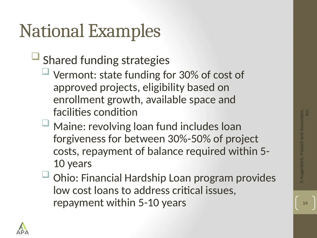 Funding School Capital Improvements: A National - slide 14 of 17