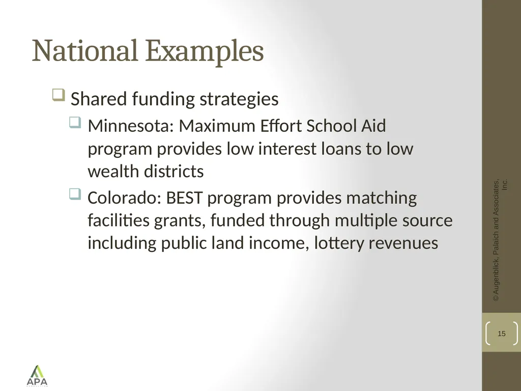 Funding School Capital Improvements: A National - slide 15 of 17