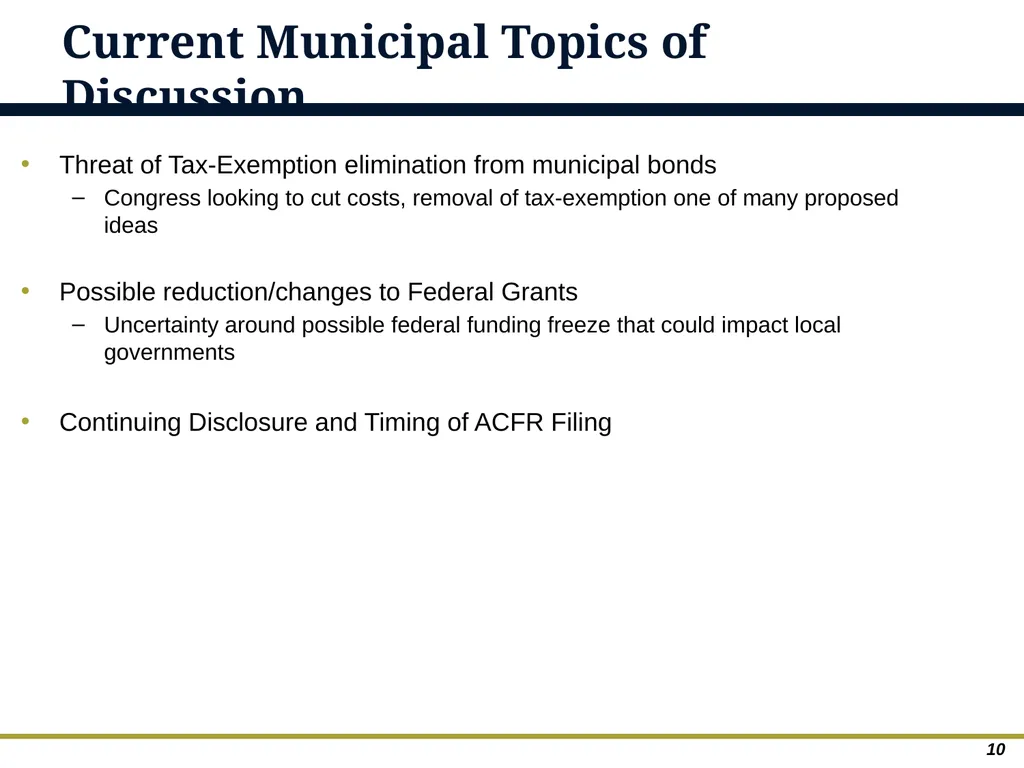 An Overview of Debt Financing for Florida Local - slide 10 of 62
