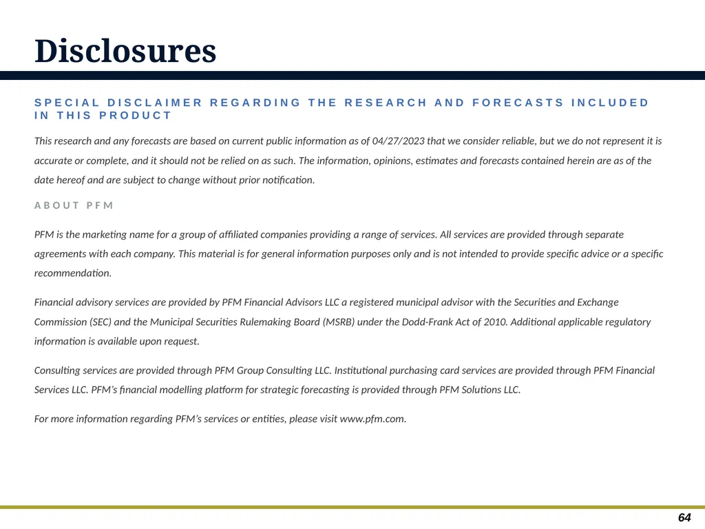 An Overview of Debt Financing for Florida Local - slide 62 of 62