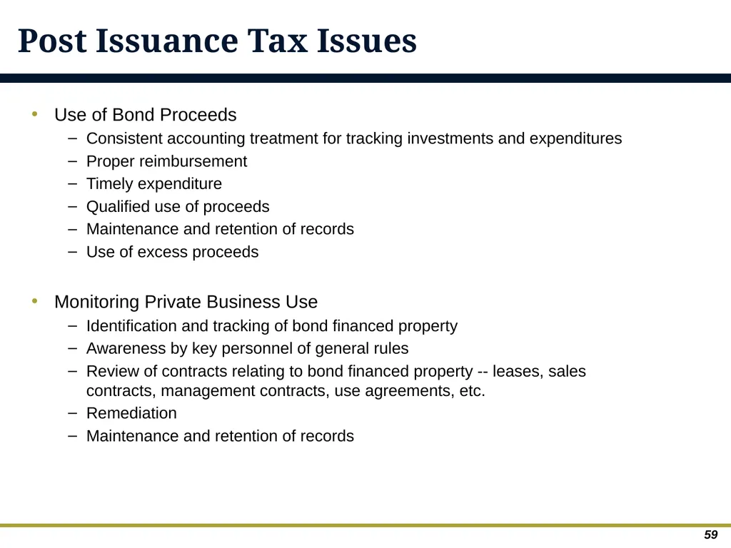 An Overview of Debt Financing for Florida Local - slide 59 of 62
