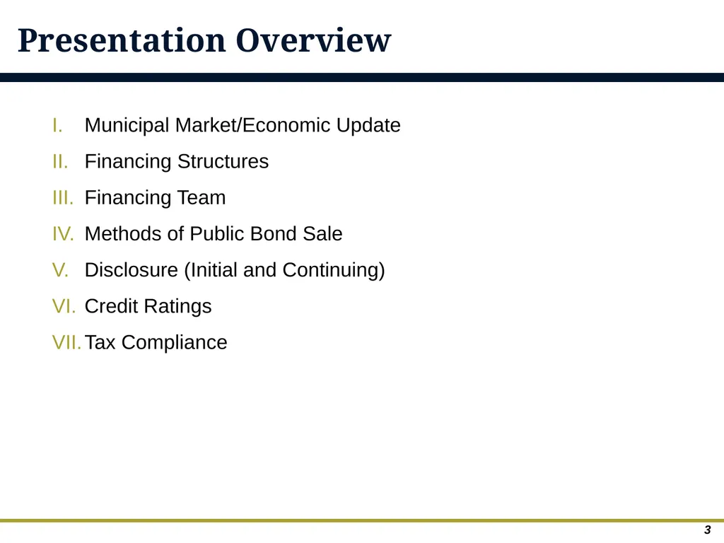 An Overview of Debt Financing for Florida Local - slide 3 of 62