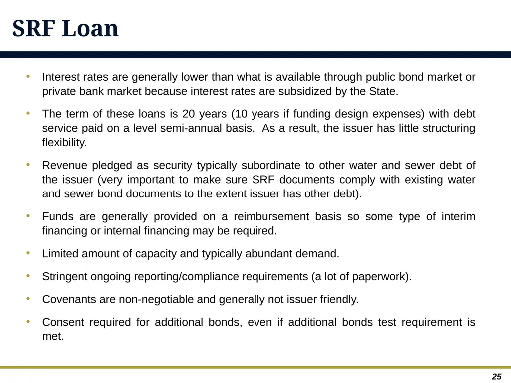 An Overview of Debt Financing for Florida Local - slide 25 of 62