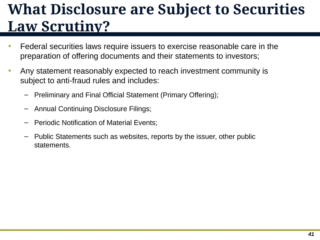 An Overview of Debt Financing for Florida Local - slide 41 of 62