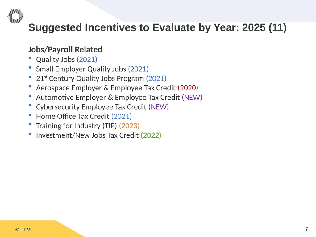 Oklahoma Incentive Evaluation Commission Year Nine - slide 7 of 12