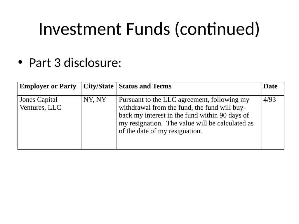 Public Financial Disclosure Guide Changes in - slide 18 of 28