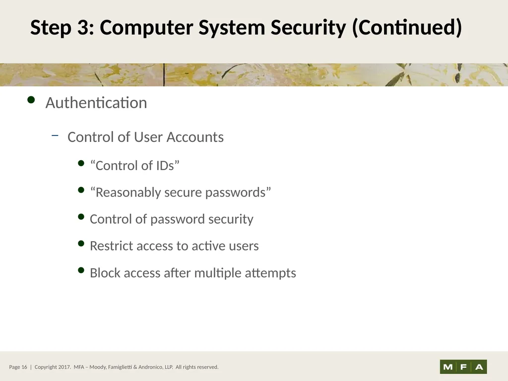 Best Practices for Data Security and Protecting - slide 16 of 31