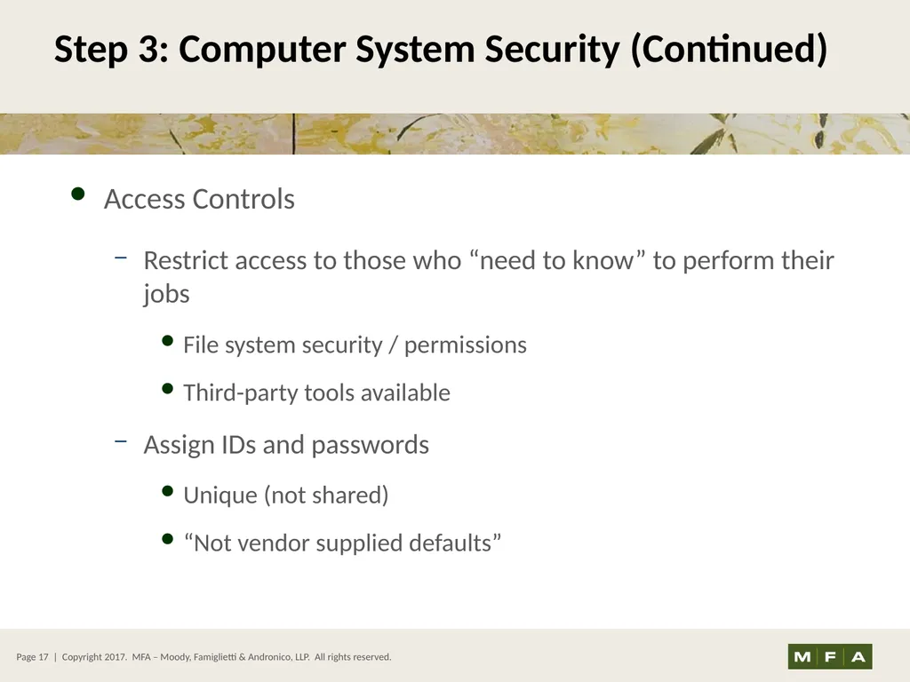 Best Practices for Data Security and Protecting - slide 17 of 31
