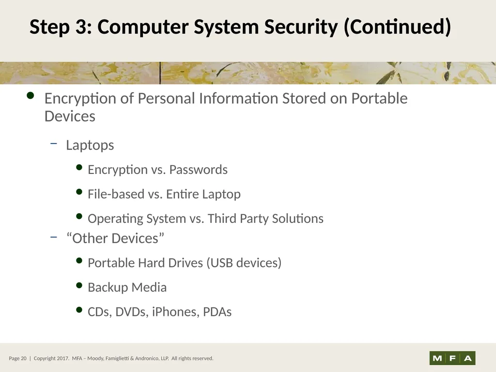 Best Practices for Data Security and Protecting - slide 20 of 31