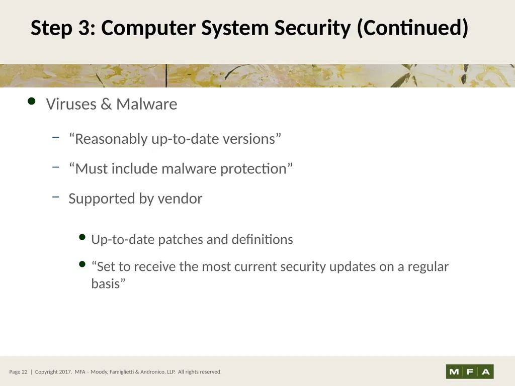 Best Practices for Data Security and Protecting - slide 22 of 31