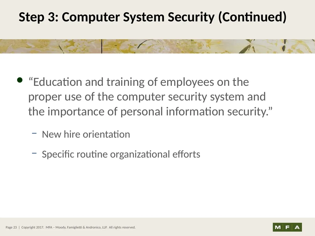 Best Practices for Data Security and Protecting - slide 23 of 31
