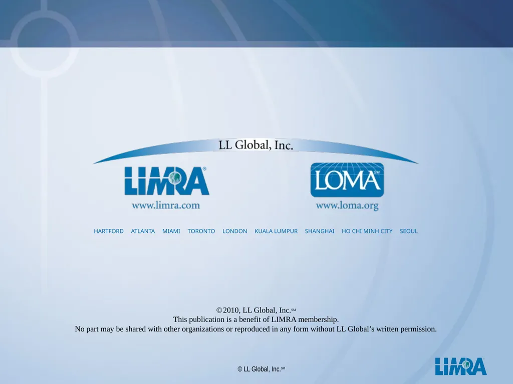 LIMRA Your Global Consulting Partner Presentation - slide 29 of 29