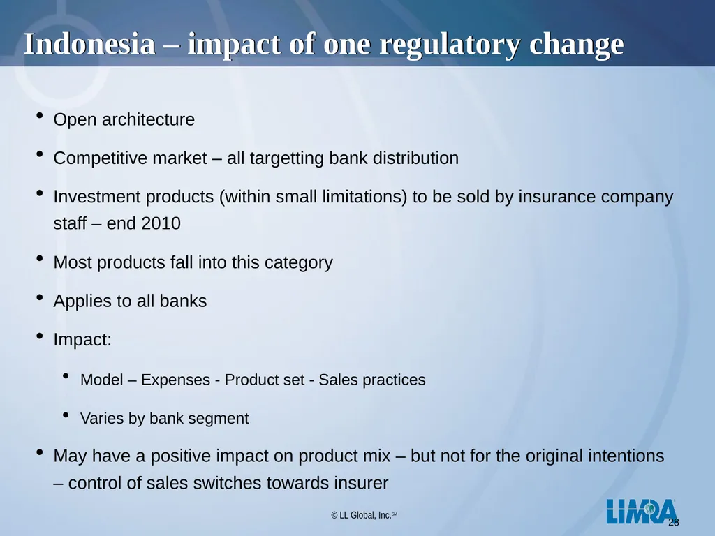 LIMRA Your Global Consulting Partner Presentation - slide 28 of 29