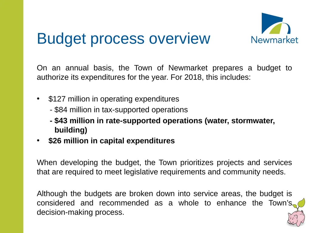 CAPITAL AND RATE SUPPORTED OPERATING BUDGETS - slide 3 of 35