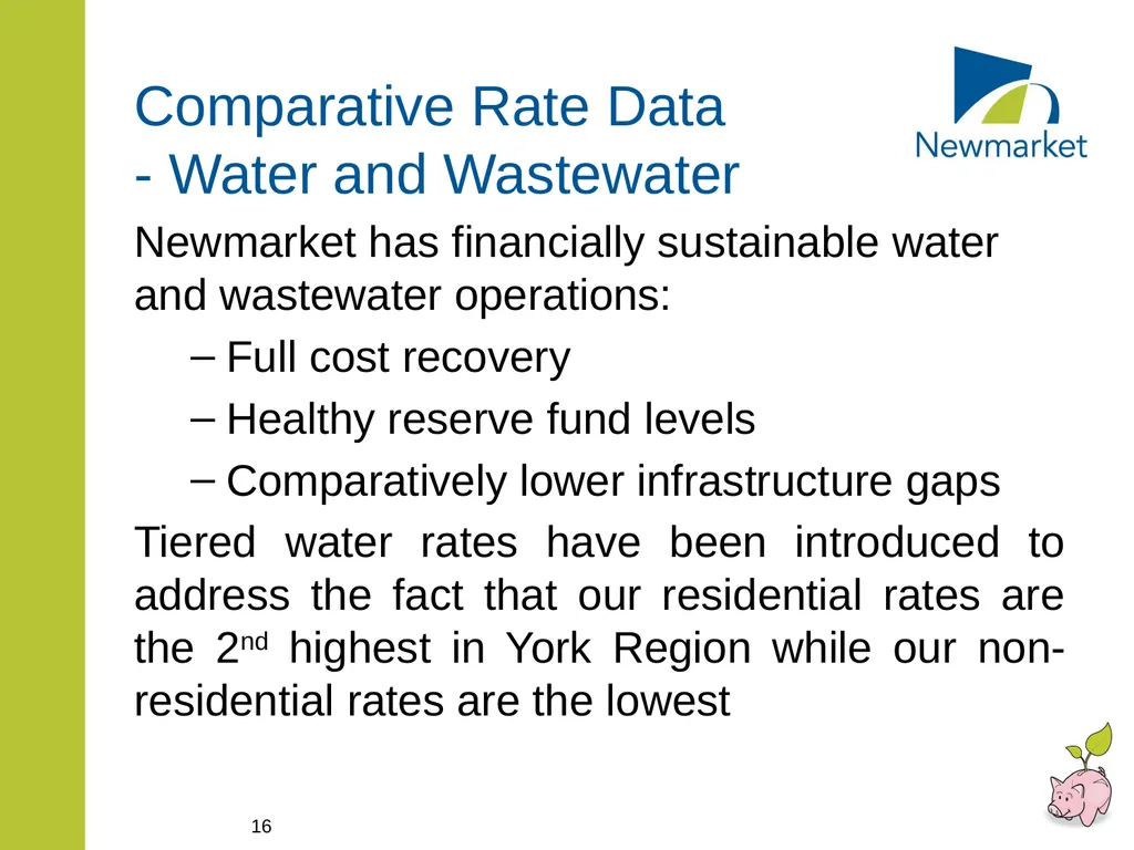 CAPITAL AND RATE SUPPORTED OPERATING BUDGETS - slide 16 of 35