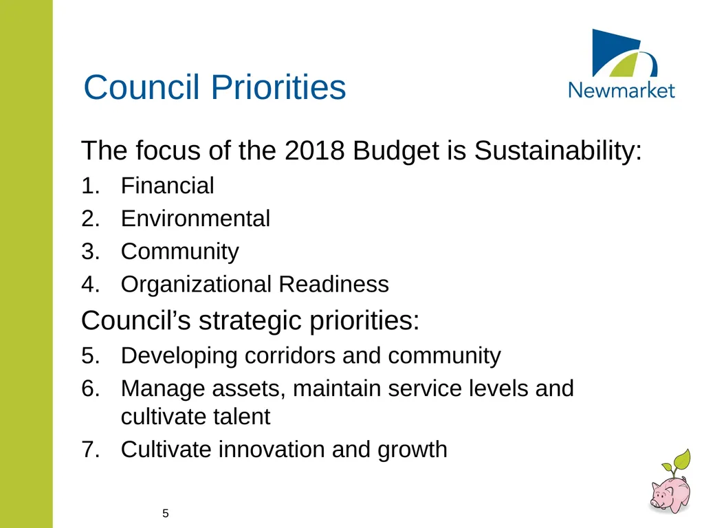CAPITAL AND RATE SUPPORTED OPERATING BUDGETS - slide 5 of 35