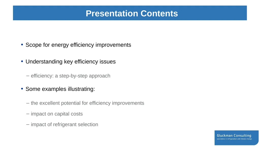 Workshop on energy efficiency opportunities while - slide 2 of 27