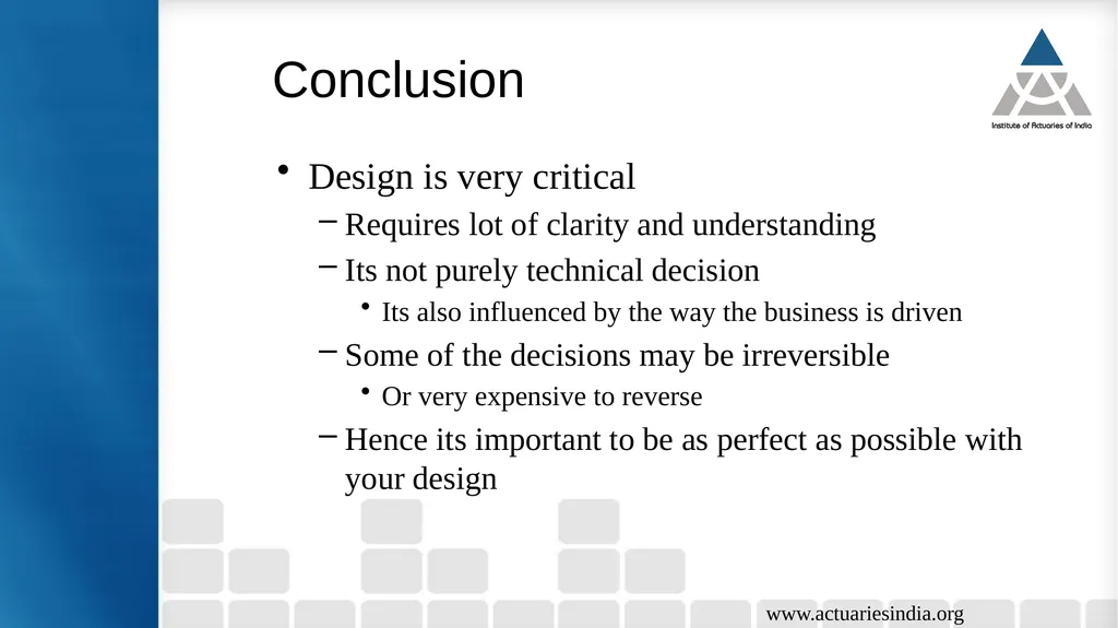 Some Design Considerations Sai Srinivas Dhulipala - slide 27 of 28