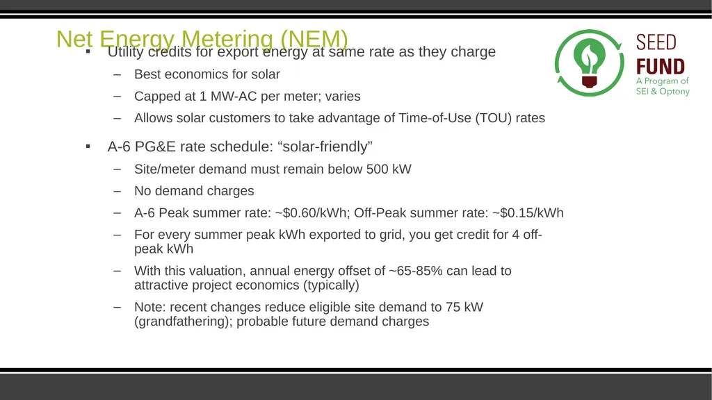 SEED Fund Collaborative Solar Procurement for - slide 14 of 30