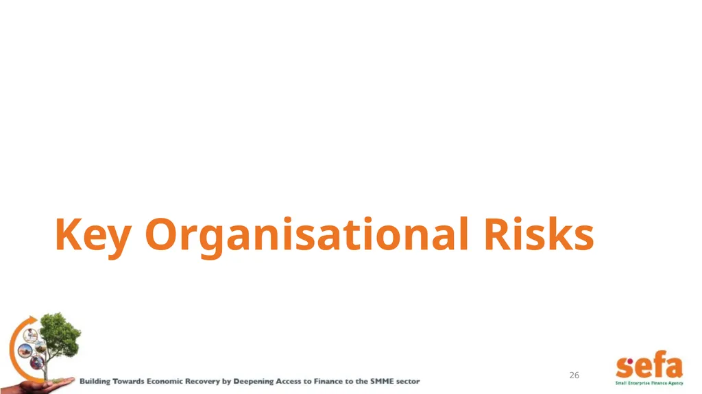 sefa’s Corporate Plan and APPs: (2021/22 – - slide 26 of 54