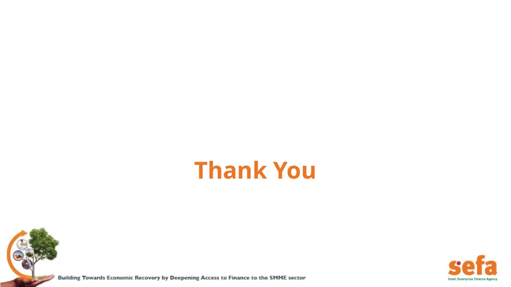 sefa’s Corporate Plan and APPs: (2021/22 – - slide 54 of 54