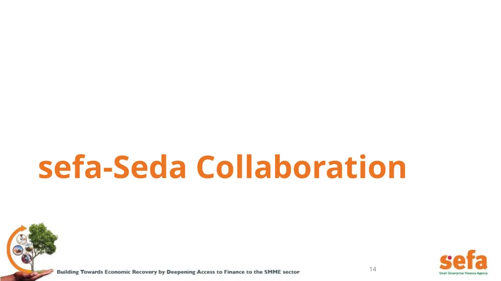 sefa’s Corporate Plan and APPs: (2021/22 – - slide 14 of 54