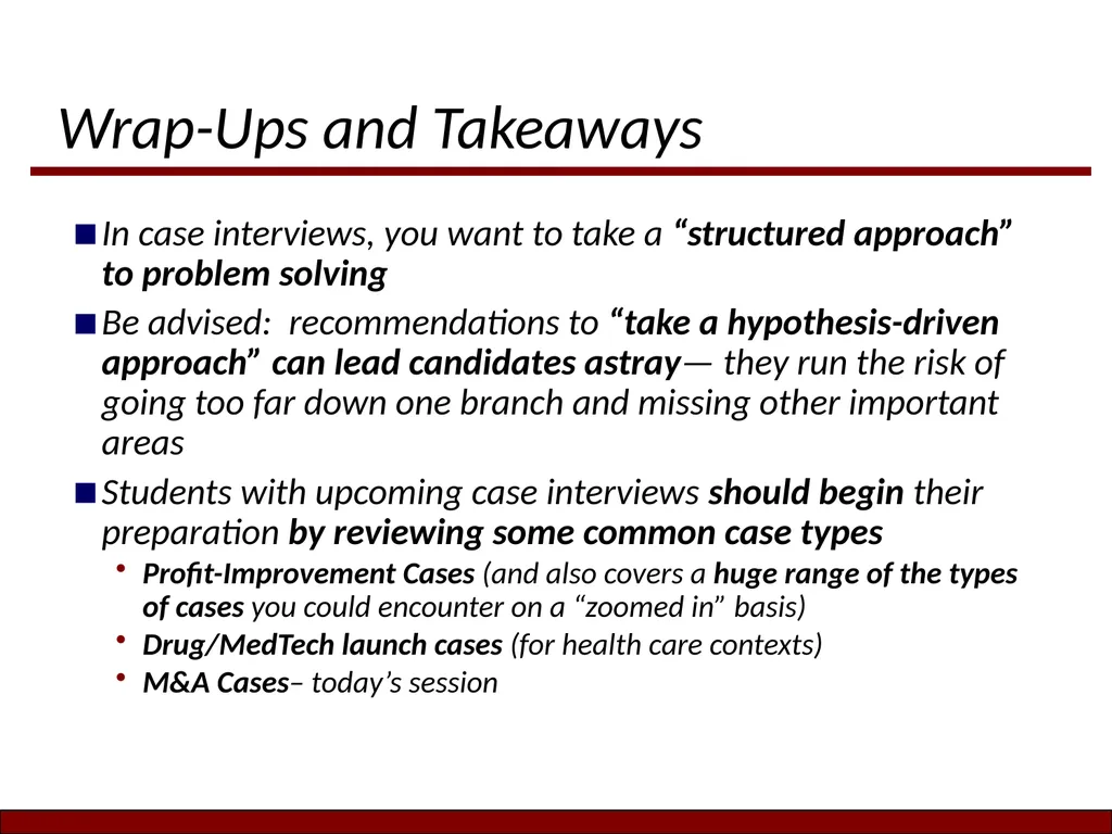 Today’s Content Session (2-5-19): Live Case - slide 31 of 31