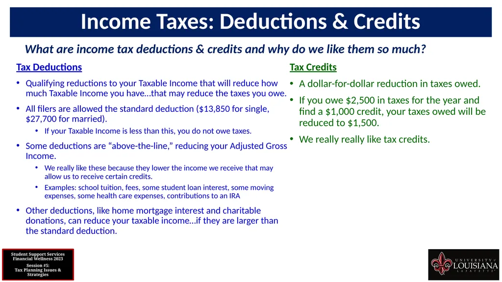 STUDENT SUPPORT SERVICES FINANCIAL WELLNESS SERIES - slide 41 of 79