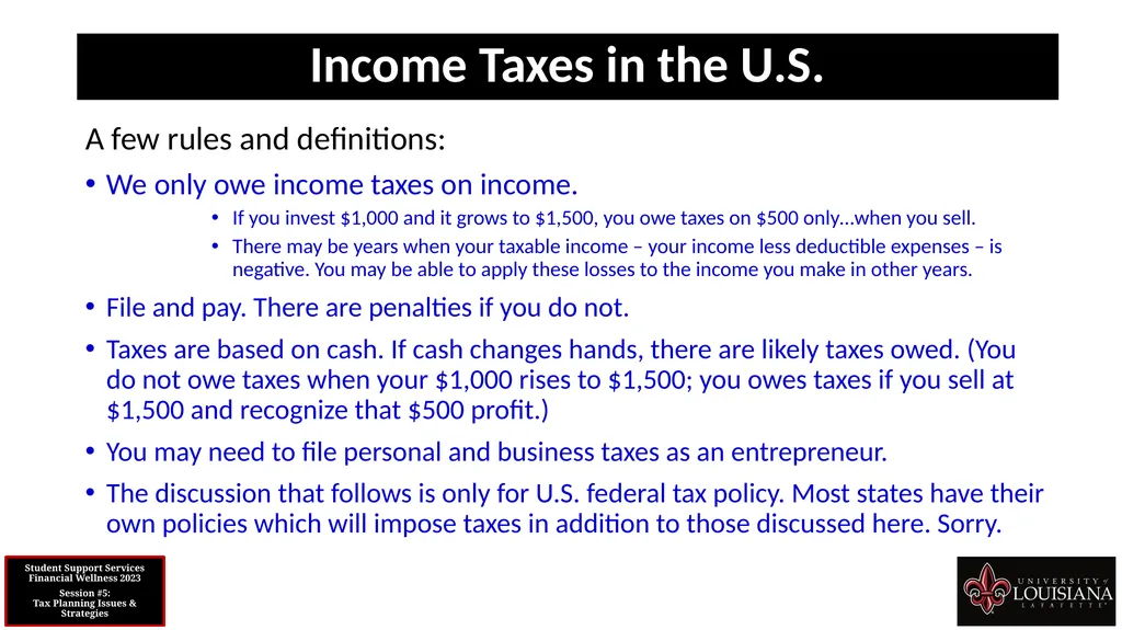 STUDENT SUPPORT SERVICES FINANCIAL WELLNESS SERIES - slide 31 of 79