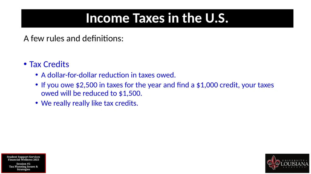 STUDENT SUPPORT SERVICES FINANCIAL WELLNESS SERIES - slide 33 of 79