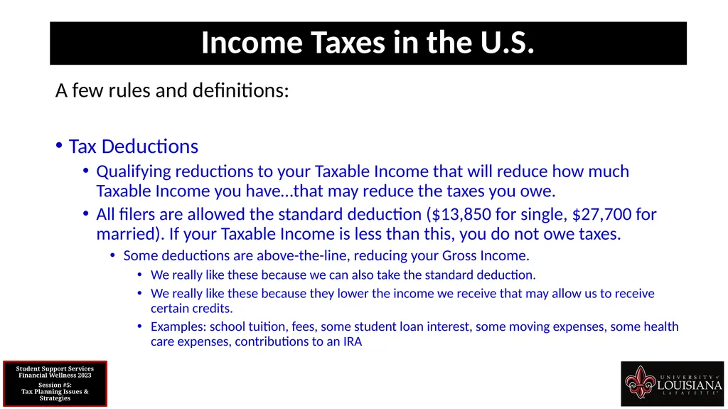 STUDENT SUPPORT SERVICES FINANCIAL WELLNESS SERIES - slide 34 of 79