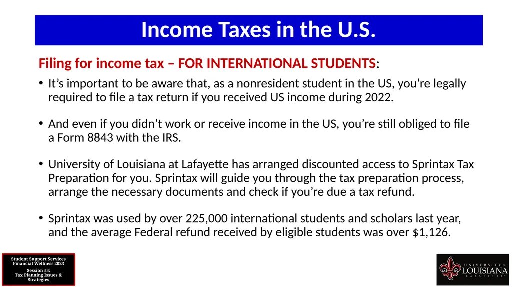 STUDENT SUPPORT SERVICES FINANCIAL WELLNESS SERIES - slide 36 of 79