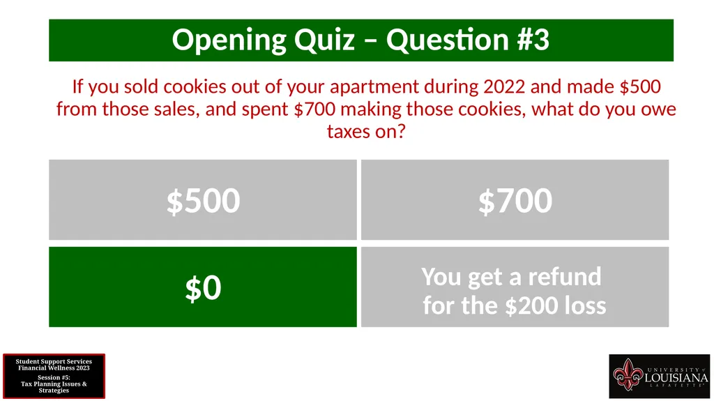 STUDENT SUPPORT SERVICES FINANCIAL WELLNESS SERIES - slide 8 of 79