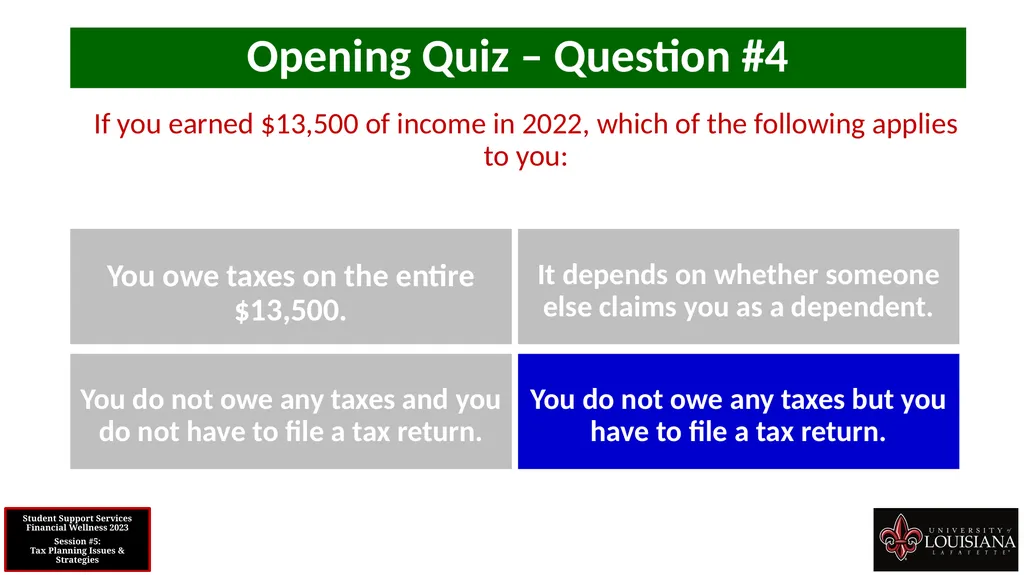 STUDENT SUPPORT SERVICES FINANCIAL WELLNESS SERIES - slide 10 of 79