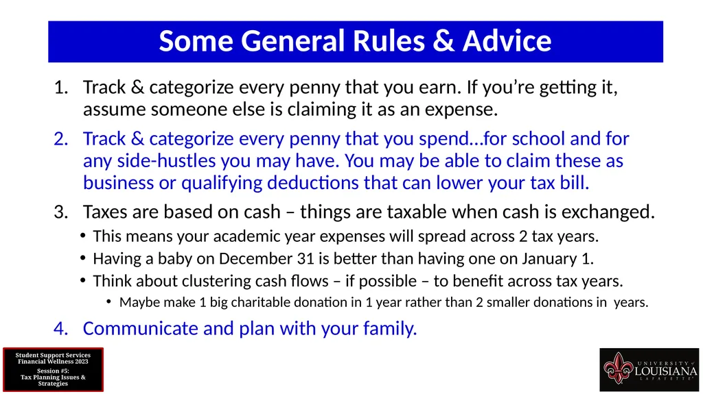 STUDENT SUPPORT SERVICES FINANCIAL WELLNESS SERIES - slide 56 of 79