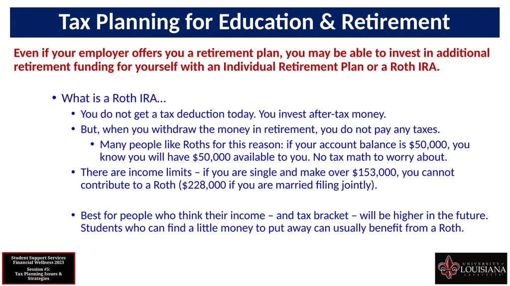 STUDENT SUPPORT SERVICES FINANCIAL WELLNESS SERIES - slide 54 of 79