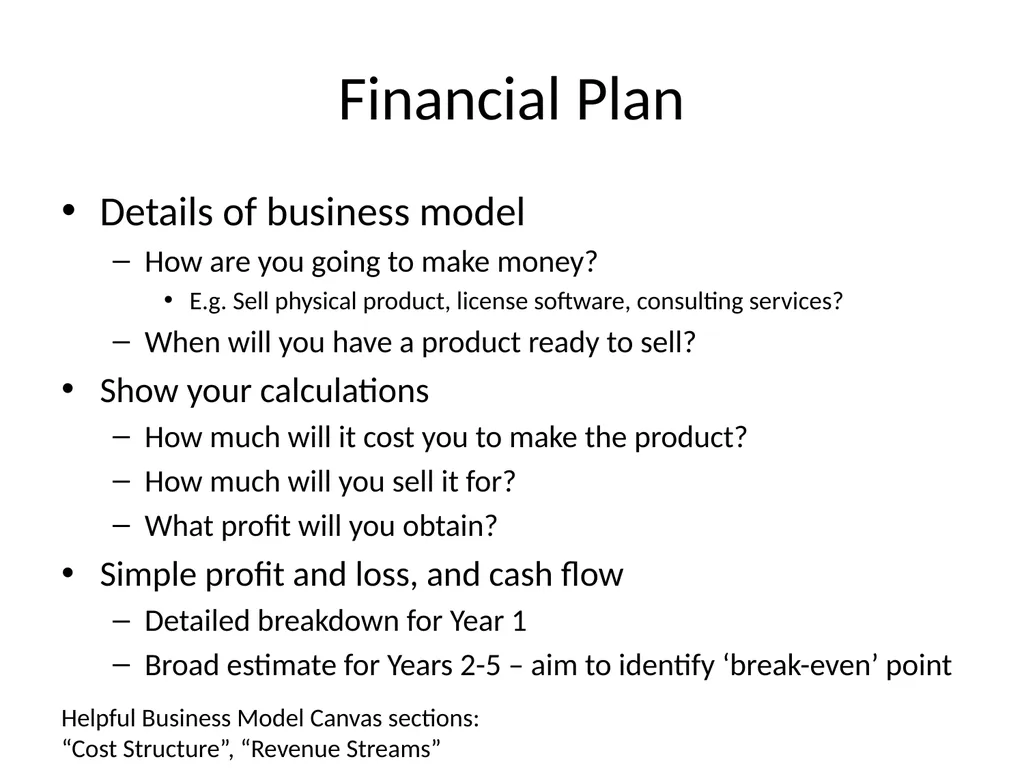 Template slide pack for First Phase Business Plan - slide 11 of 11