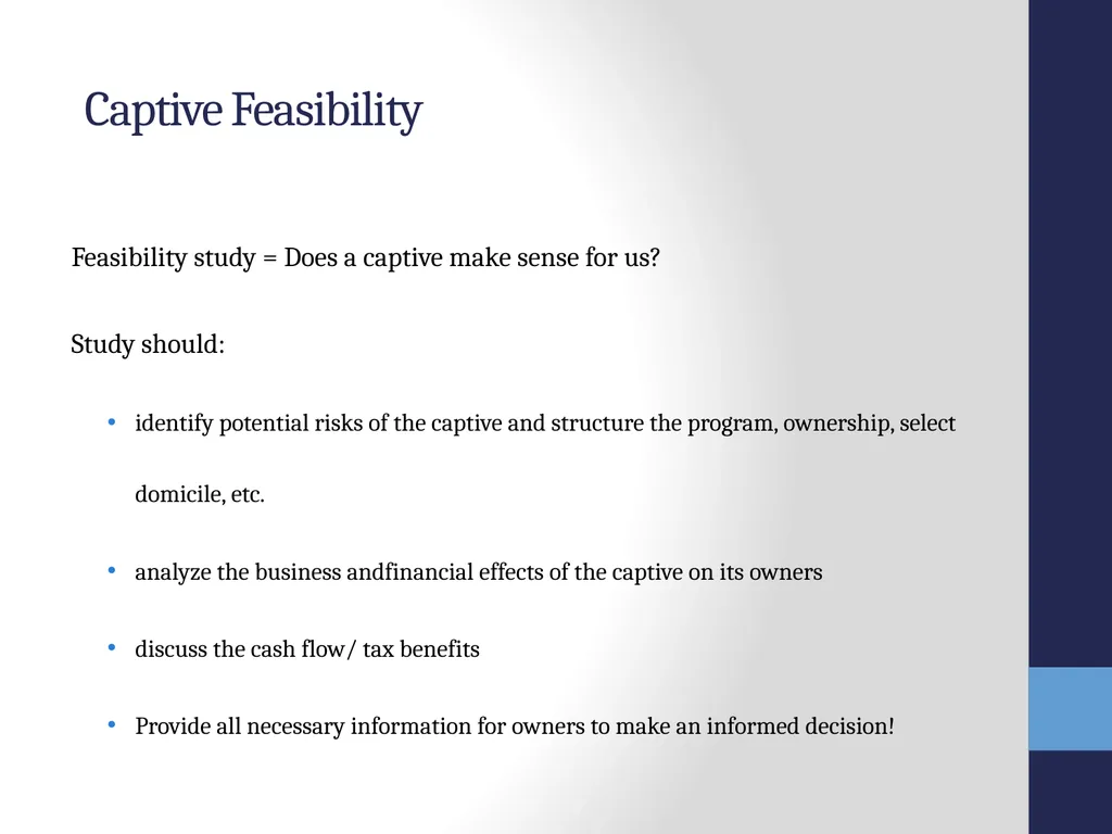 SRMC Fall Conference 2012 Captives, Microcaptives - slide 34 of 37