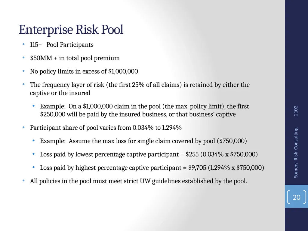SRMC Fall Conference 2012 Captives, Microcaptives - slide 20 of 37