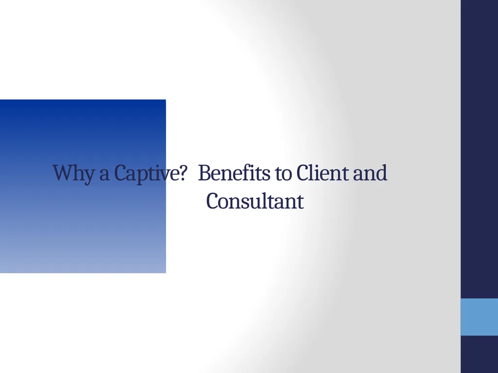 SRMC Fall Conference 2012 Captives, Microcaptives - slide 30 of 37