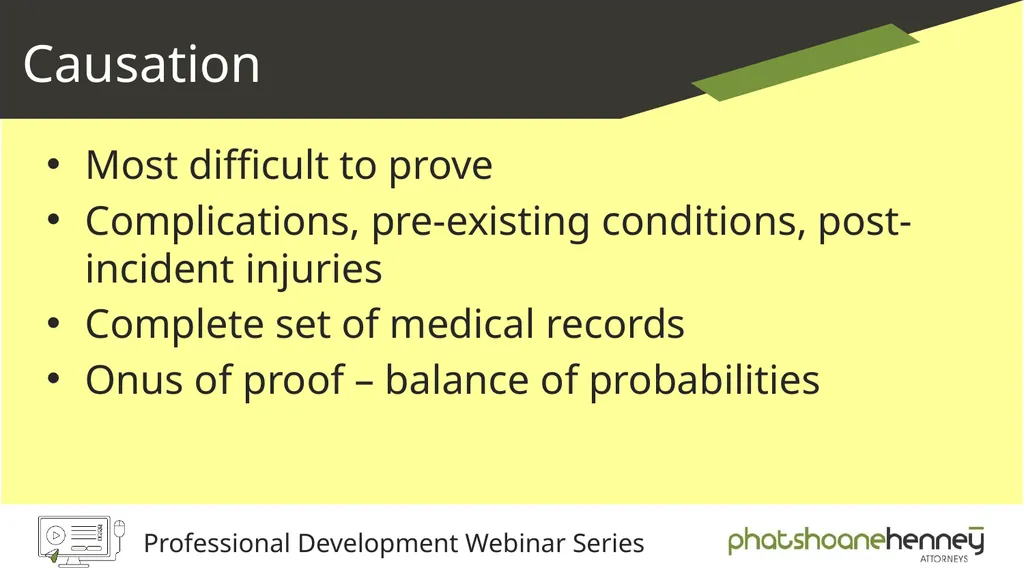 Medical Negligence A valuable new area of - slide 12 of 60