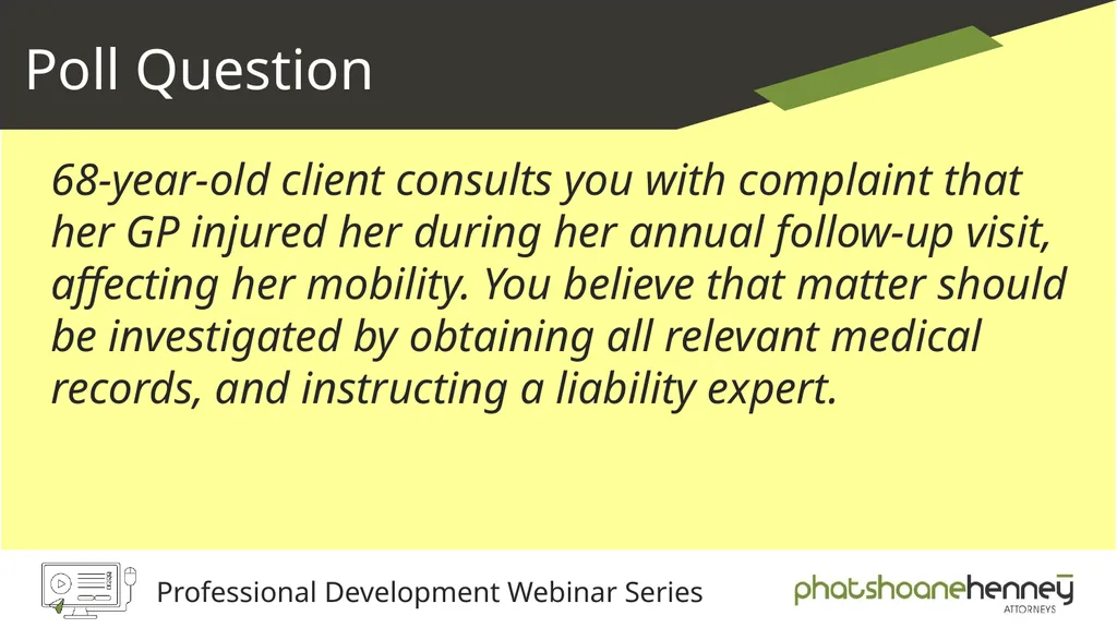 Medical Negligence A valuable new area of - slide 35 of 60