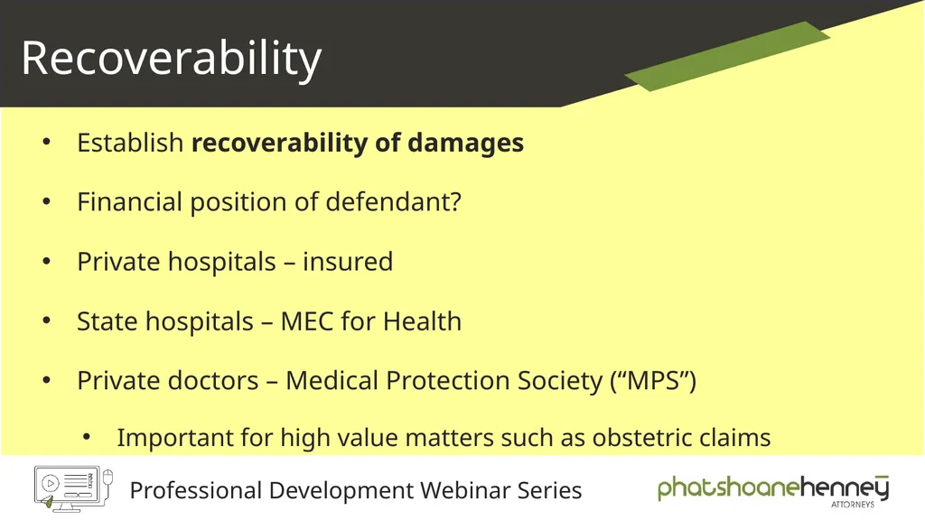 Medical Negligence A valuable new area of - slide 10 of 60