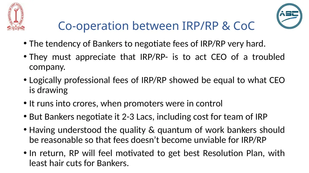 Bankers’ Perspective ON IBC, 2016 PRESENTER Deepak - slide 13 of 20