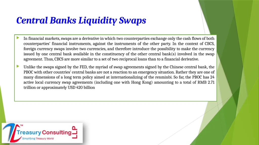 Central Banks Liquidity Swaps (CBLS) By:- Rahul - slide 3 of 7