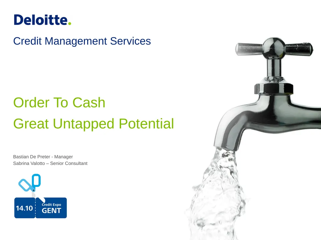 Credit Management Services Bastian De Preter - - slide 2 of 16
