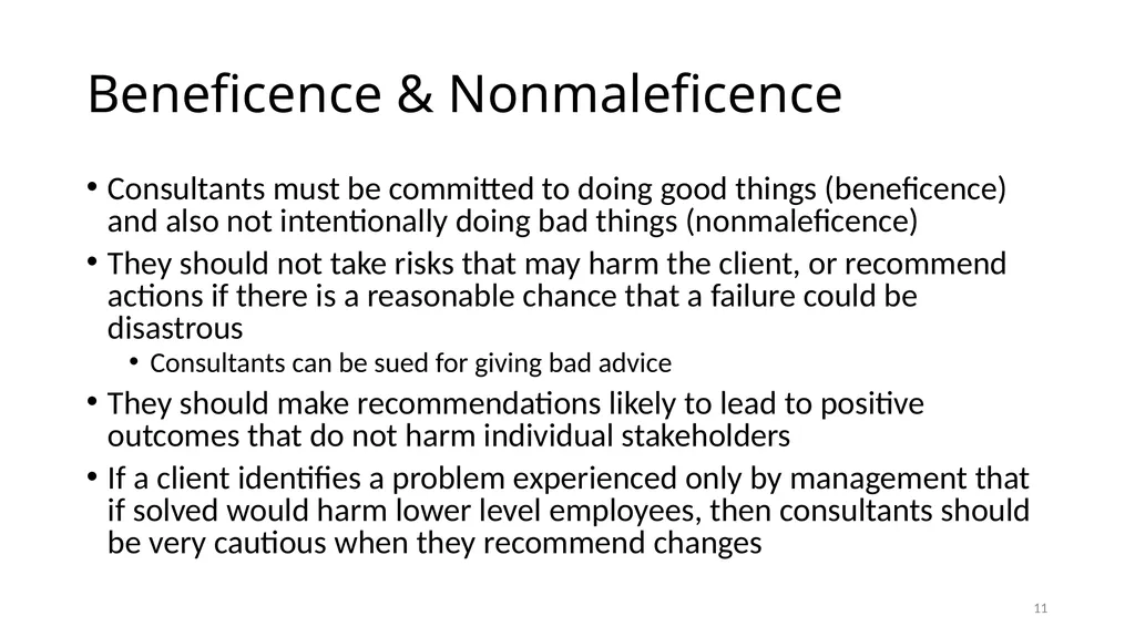 IS6602 – Seminar 2 Consulting Ethics 1 - slide 11 of 26