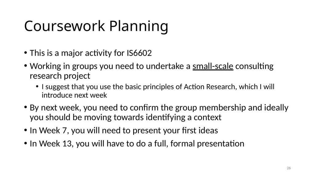 IS6602 – Seminar 2 Consulting Ethics 1 - slide 26 of 26