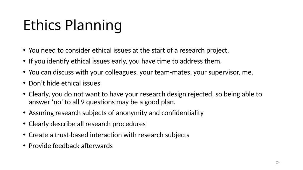 IS6602 – Seminar 2 Consulting Ethics 1 - slide 24 of 26